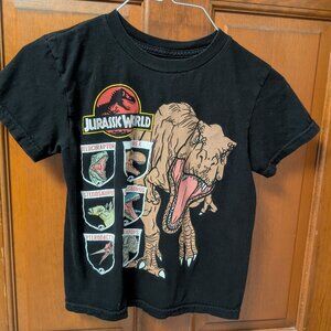 Boy's Black Jurassic World T-shirt -- size 5/6